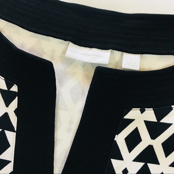 New York & Company Black and White Dress - Size XL - Picture 3 of 6